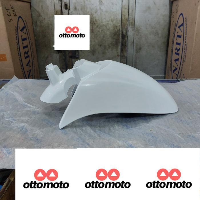 SPAKBOR DEPAN PUTIH SCOOPY FI LED DONAT ESP 2017 - 2019