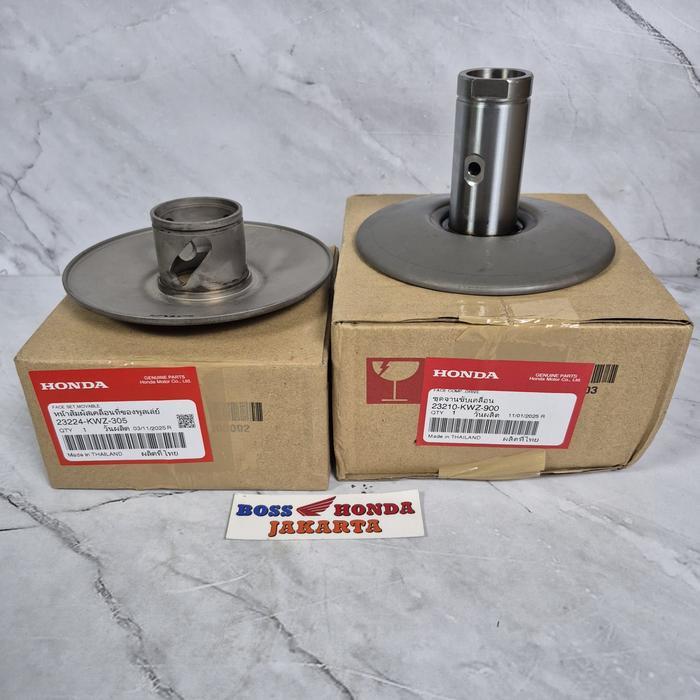 SPAREPART REVO AT : 23210-KWZ-900 / 23224-KWZ-305 1 SET PULLY COWO CEWE REVO AT / PULI COWO CEWE