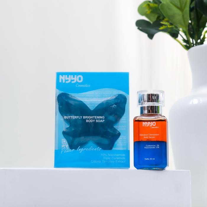 Nyyo Paket Bodycare (2 Pcs) (Sabun Badan 45 G & Body Serum Oil 30 Ml) Paket Perawatan Badan Untuk