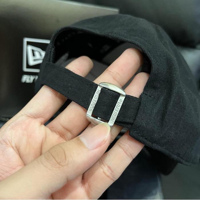 Topi Korea La Baseball Cap Black List White #Gratisongkir