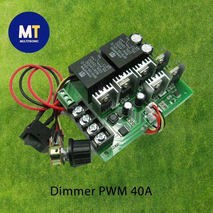 Dimmer Pwm 40A Dc Brush Motor Speed Controller 12V 24V 36V 48V