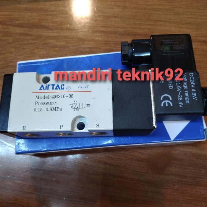 Solenoid Valve 4M310 08 / 4M310-08 Airtac 220V Ac/ 24V Dc