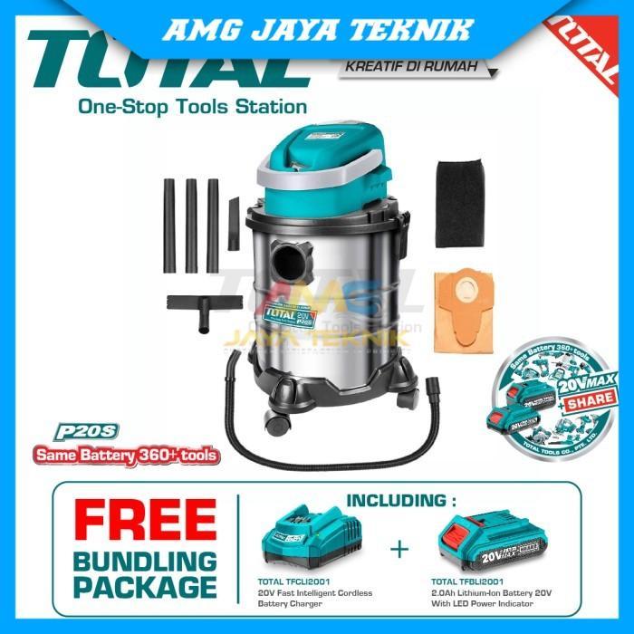 TOTAL LITHIUM-ION VACUUM CLEANER/WET & DRY VACUUM CLEANER TVLI2005