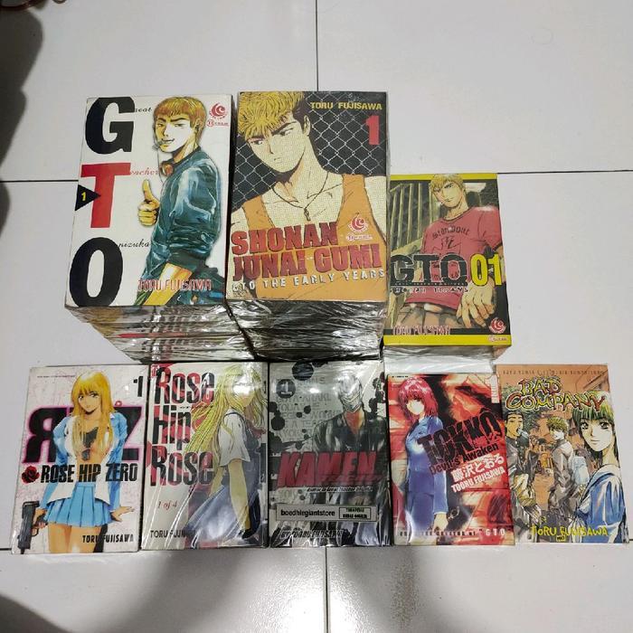 Komik GTO 1-25 tamat + GTO Shonan 14 Days 1-9 tamat + GTO Shonan Junai Gumi 1-15 tamat + 17bk Mini