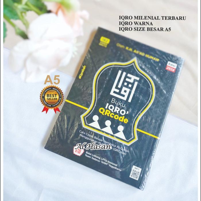Iqro Milenial Warna Terbaru Size Besar A5 Size (20 Cm X 14,5 Cm) Hanya Di Al Hasan Bandung Redy Stok