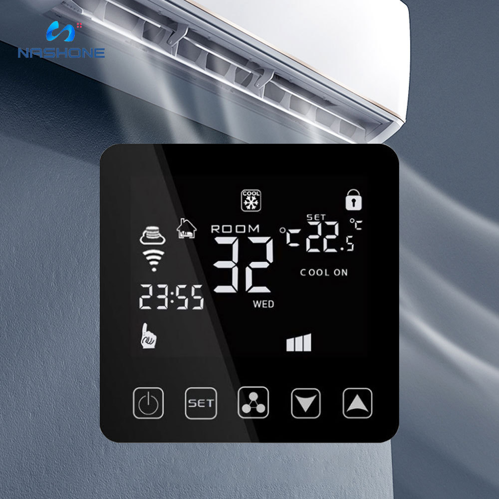 Tuya Smart Home Central Air Conditioning Controller Panel Control Of Fan Coil System TRANE Band Ect 