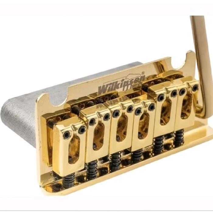 Tremolo Bridge Gitar Elektrik Stratocaster Wilkinson Dual Pivot Wov07 Gold