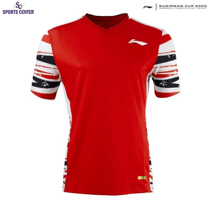New Kaos / Jersey Badminton Lining Player Series Sudirman Cup ATSUB29-2 / ATSUB29 Red