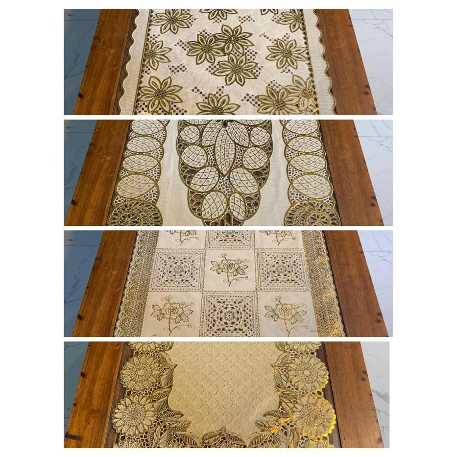 Taplak Meja Ruang Tamu Sultan PCS Mewah Dekorasi 30 Ribuan isi 2 Pcs taplak meja TamuPremium