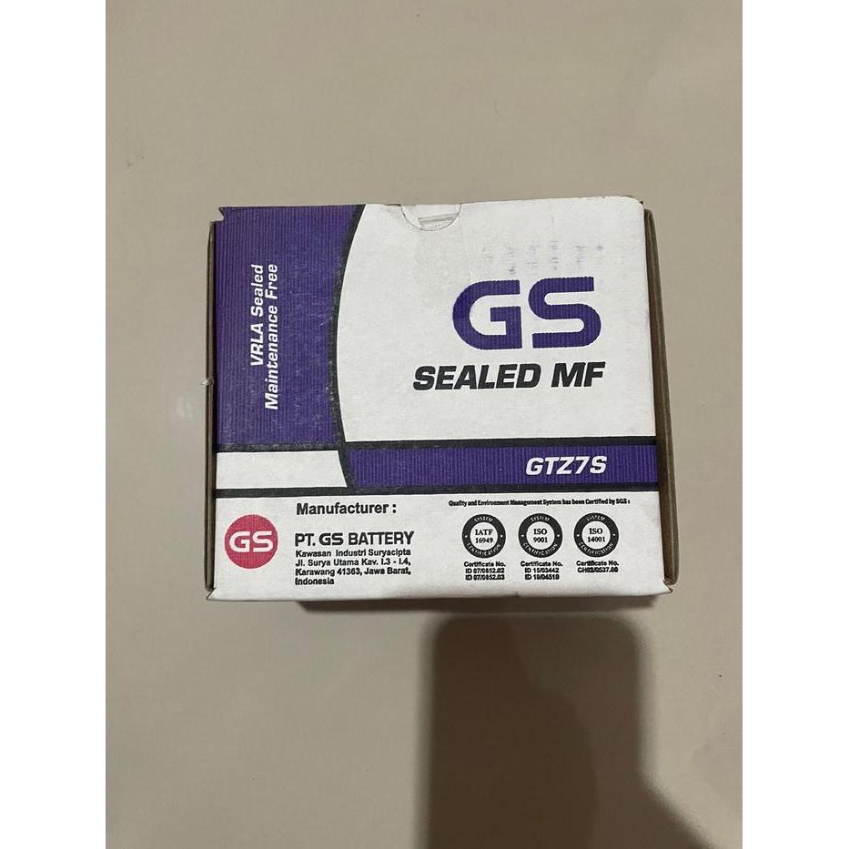 Accu Kering Gs Gtz7S Aki Motor Satria Fu