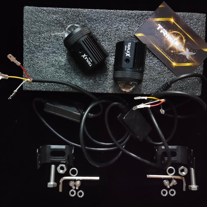 Led Tembak Mini Kecil Lampu Sorot Mobil Motor Triple X M1 M 1 Tambahan