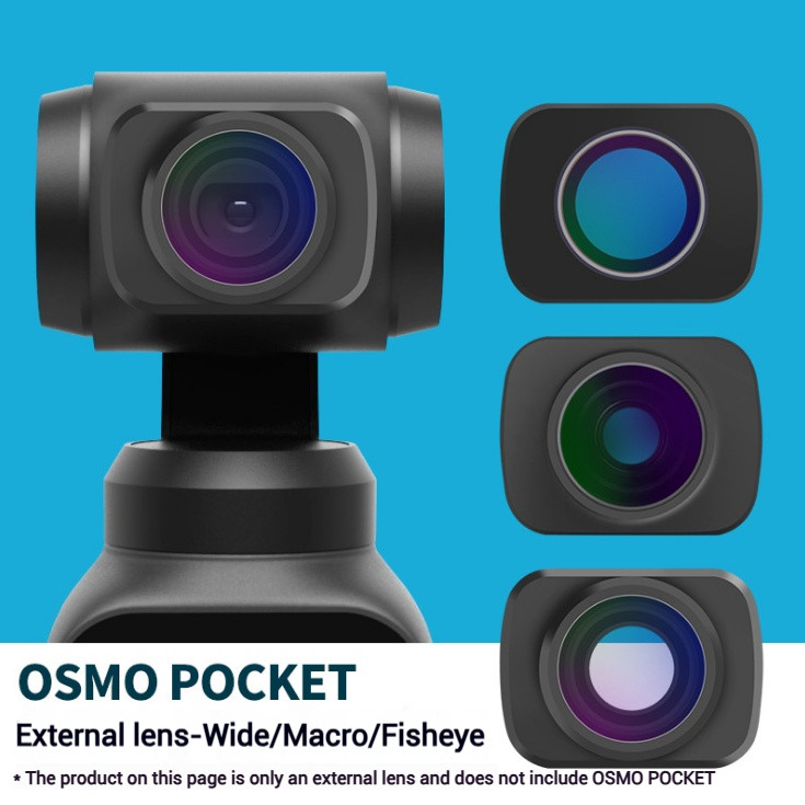 Fisheye lens Macro lens Wide Angle Lens For DJI OSMO Pocket 2 1 Magnetic Structure HD Gimbal