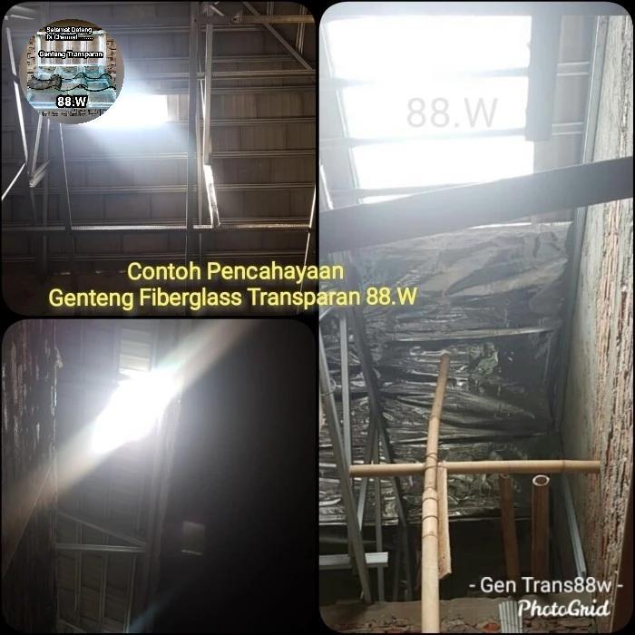 N3W Genteng Transparan 88.W Beton Flat Horizontal