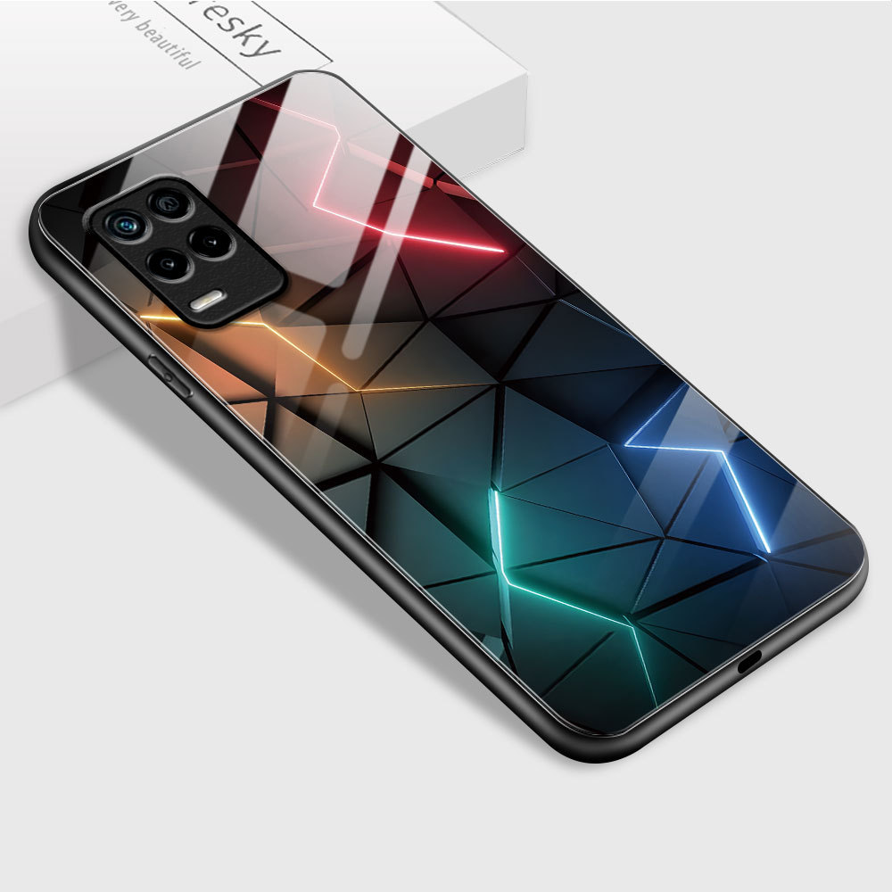 HardCase Kaca Casing For Realme 8 5G Case Kesing Hp Phone DLJ A1-2755 BL