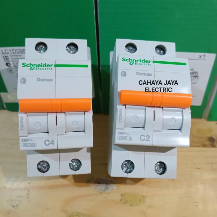 Mcb Domae Schneider 2P 2 Phase 2A 4A Ori