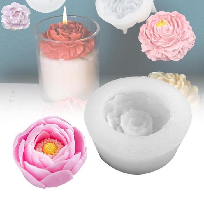 Produk BaruCetakan Bunga Silikon Puding Diy Melati Cetakan Puding3D Silikon Bunga Cetakan Penyebar