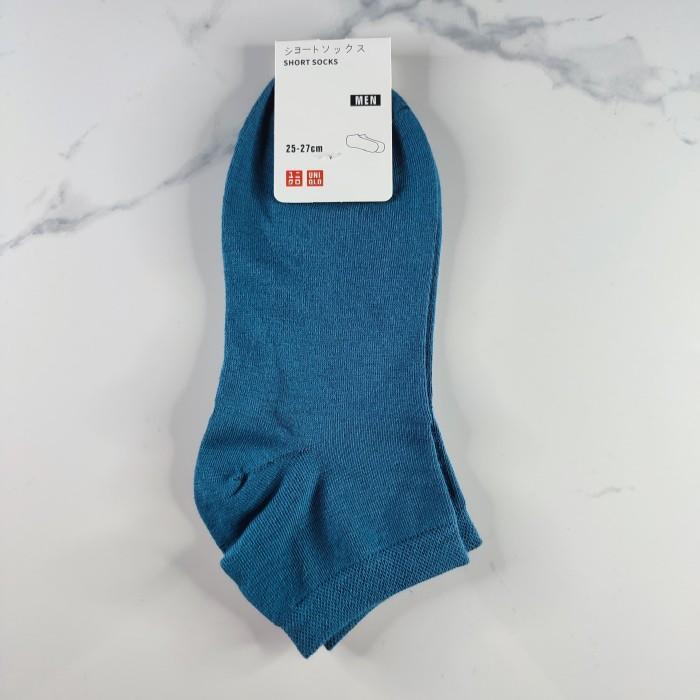 Thebest Kaos Kaki Ankle Uniqlo Pria Polos dan Motif Anti Bacterial