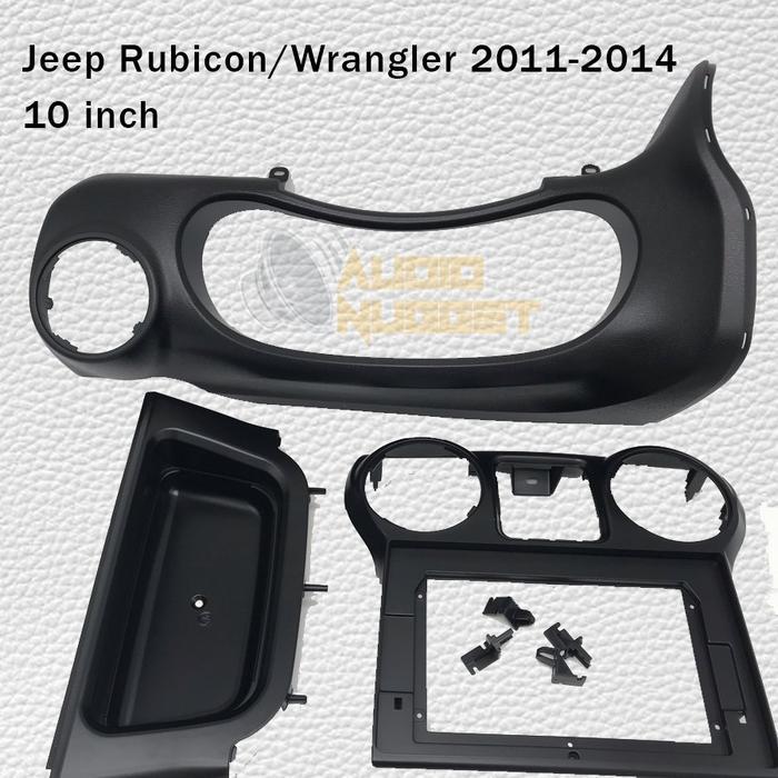 Frame Head Unit Android Jeep Wrangler Rubicon 2011 - 2014 10 Inch