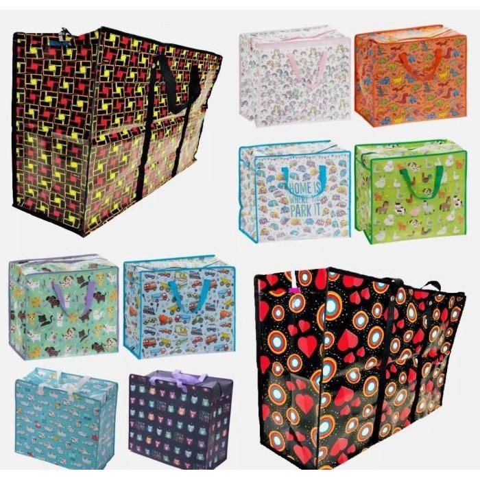 NEWW Tas KARUNG LAUNDRY BELANJA Shoping Travel Bag Besar Jumbo Tas Londry Karung Terpal Jumbo