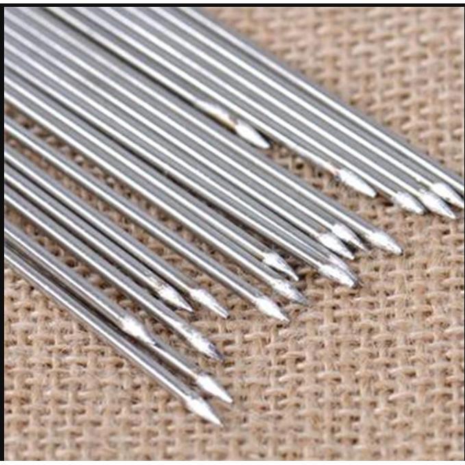 Tusuk Sate Stainless Steel Tusukan BBQ Needle Reusable 33CM -50 pcs