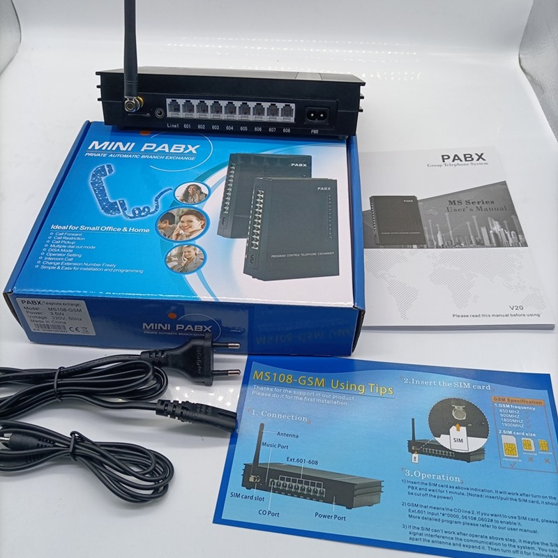MS108-GSM VinTelecom PBX Phone System / Telephone Exchange/ GSM Wireless PABX System