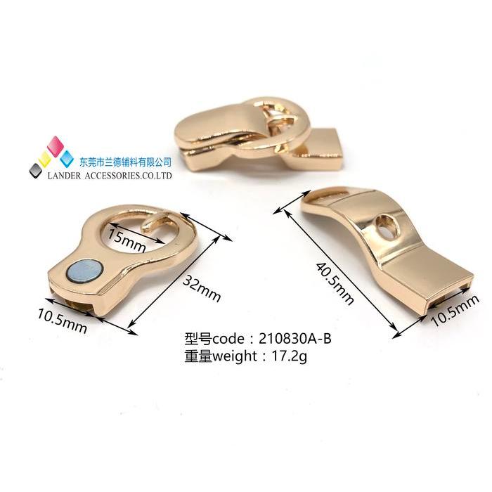 DISKON Belt Buckle Bakel Gasper Gesper Kepala ikat pinggang Metal oy LANDER / Belt / 210830A / Shiny