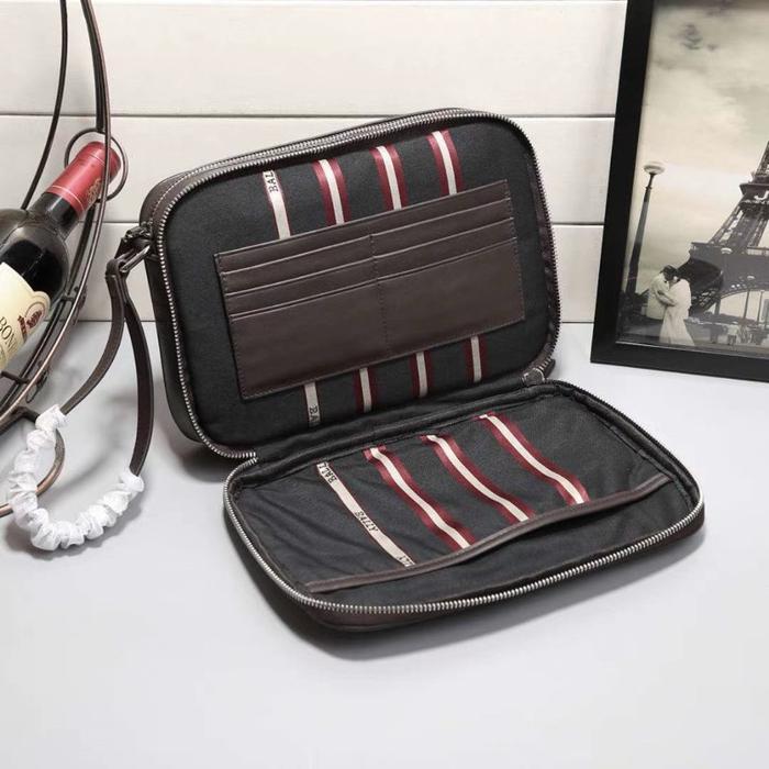 Tas Tangan Pria Pouch Bally Handbag Pria Clutch Bally Authentic Fullset