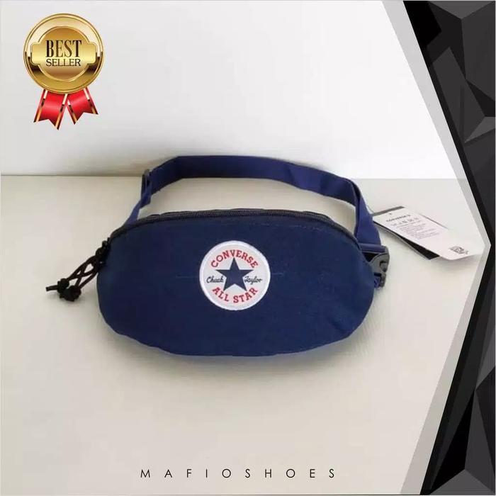 Tas Selempang Pria Converse Waistbag Mini Navy/Tas Converse/Tas Pinggang/Tas Selempang