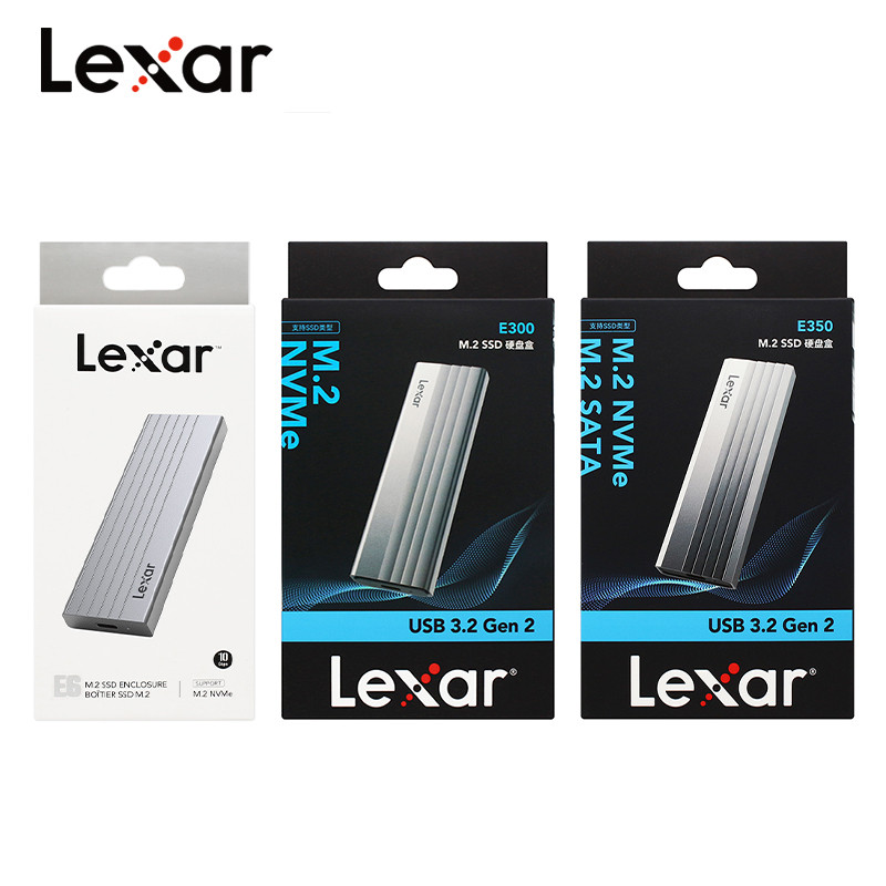 Lexar E300 M2 SSD Enclosure Case USB 3.2 Gen2 Type-C E350 E10 E6 Hard Disk Drive Case for 2230 /