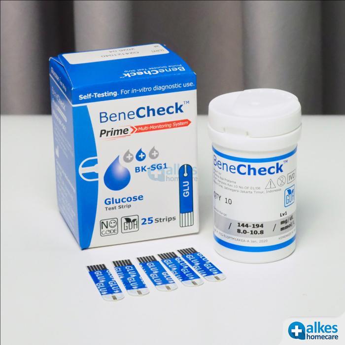 ALAT CEK GULA DARAH - BENECHECK PRIME TEST STRIP GULA DARAH