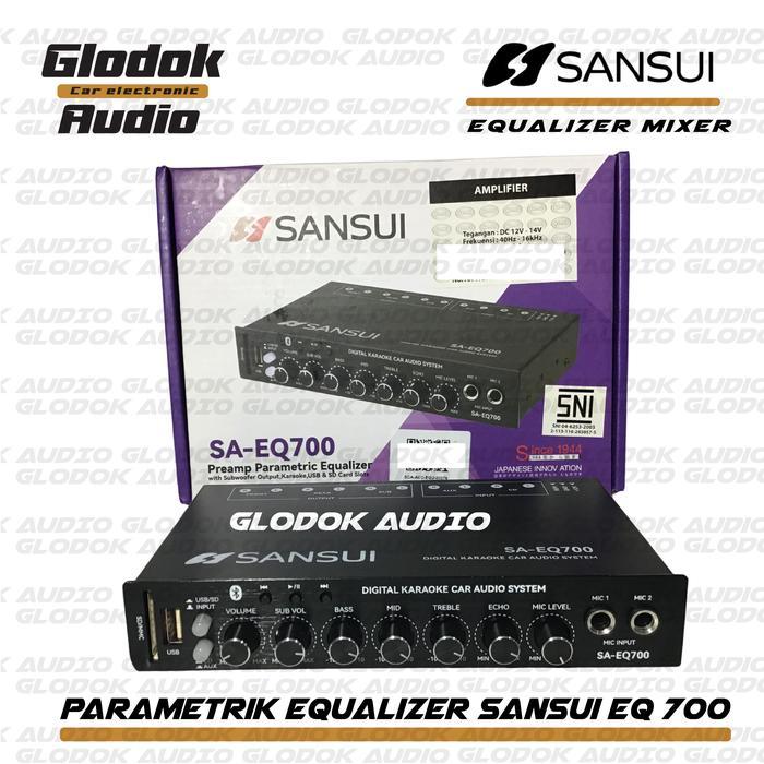 Sansui Parametrik Priem Equalizer Amplifier Sa Eq 700 Dengan Bluetooth & Slot Karaoke Usb & Sd Card