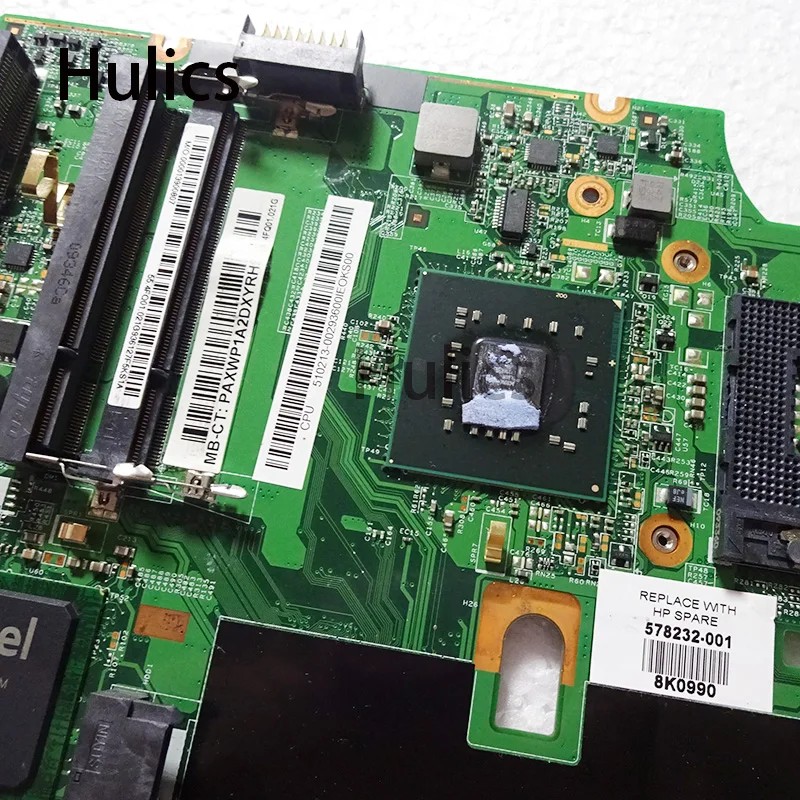 Hulics Used 48.4FQ01.011 578232-001 For HP Compaq CQ60 G60 Laptop Motherboard GL40 DDR2