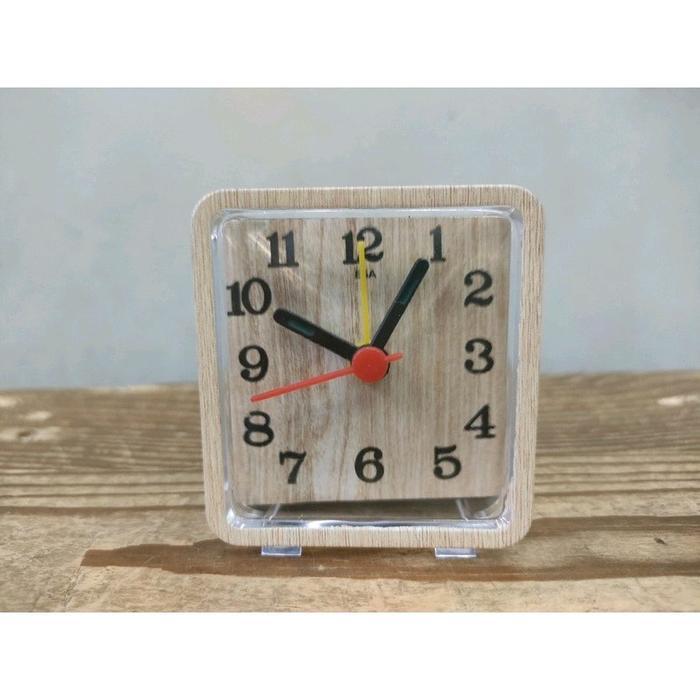 Jam Weker Kotak Mini / Jam Weker Segienam / Jam Weker Meja / Jam Transparan Terpercaya