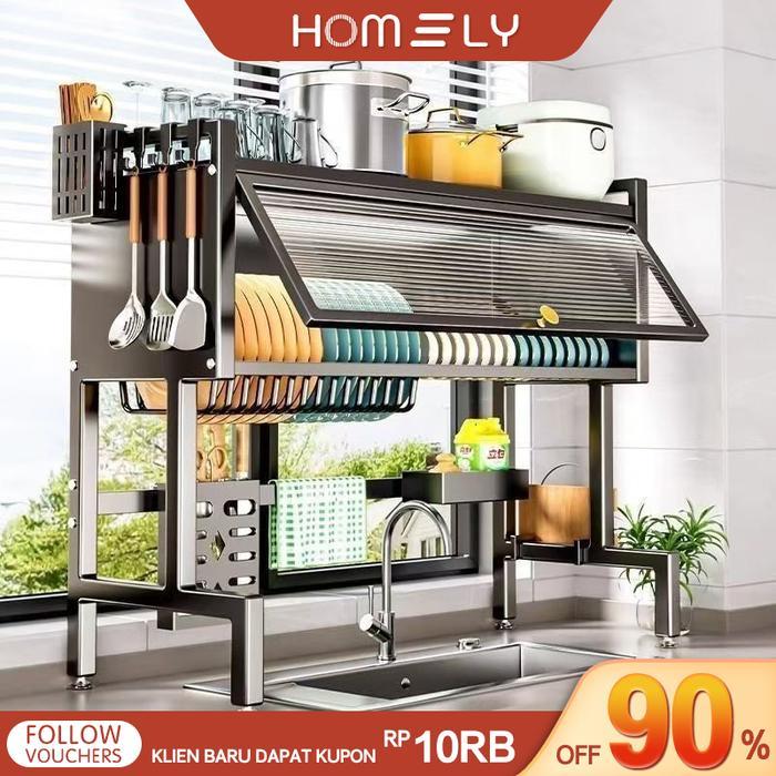 Rak Piring Wastafel Dengan Kabinet Rak Wastafel Cuci Piring Rak Piring Dapur Multifungsi Dengan