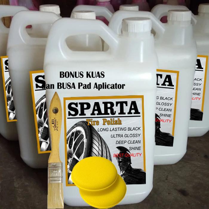 SPARTA Semir Ban PREMIUM 5 Liter JUMBO KENTAL Semir Ban Mobil Semir Ban Motor / Pengkilap Ban /