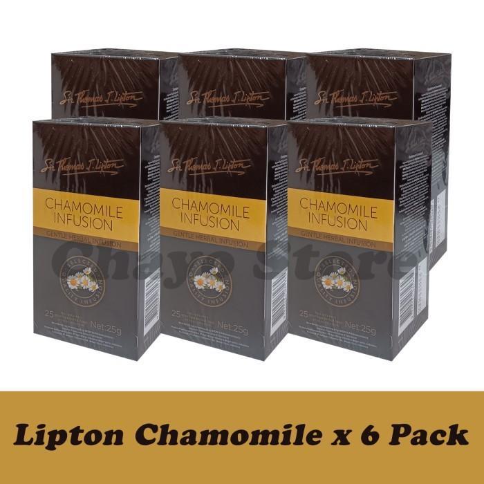 LIPTON CHAMOMILE TEA SIR THOMAS J LIPTON TEH CHAMOMILE INFUSION 6 PACK