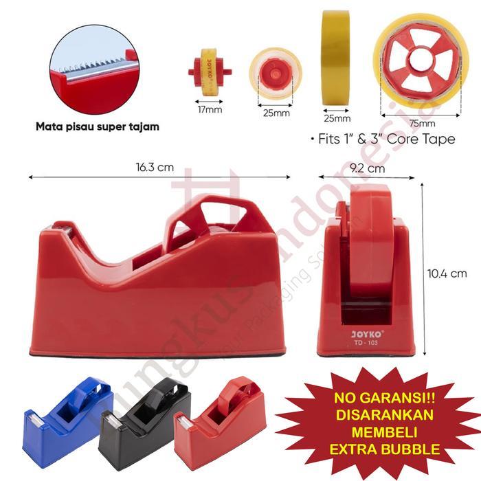 Tape Dispenser Joyko TD 103 / TD103 / Pemotong / Tempat Lakban Isolasi
