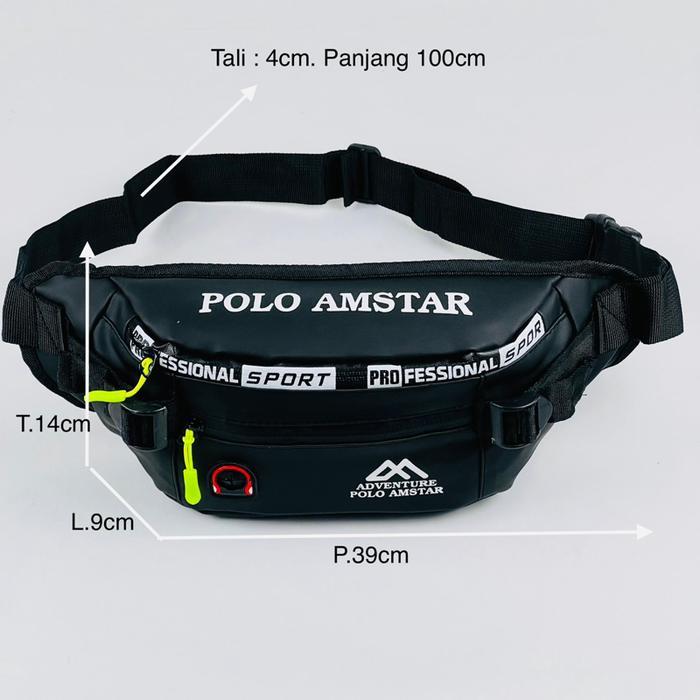 Eiger - Tas Selempang Bahu Bahan Ballon Waterproof Amstar Tas Pinggang Waistbag