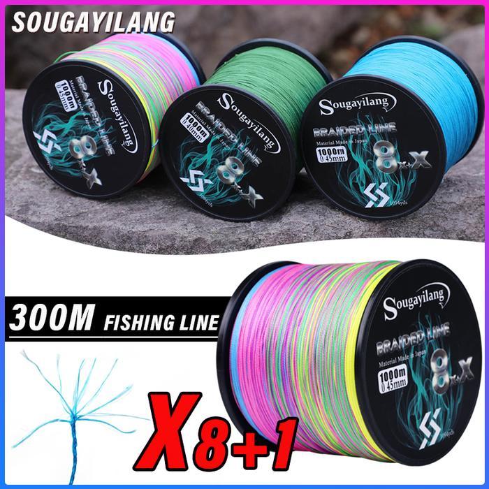 SOUGAYILANGCODSENAR PE X9 BENANG PE SUPER KUAT PANCING 300/500/1000M 9 HELAI KEPANG PE SENAR PANCING