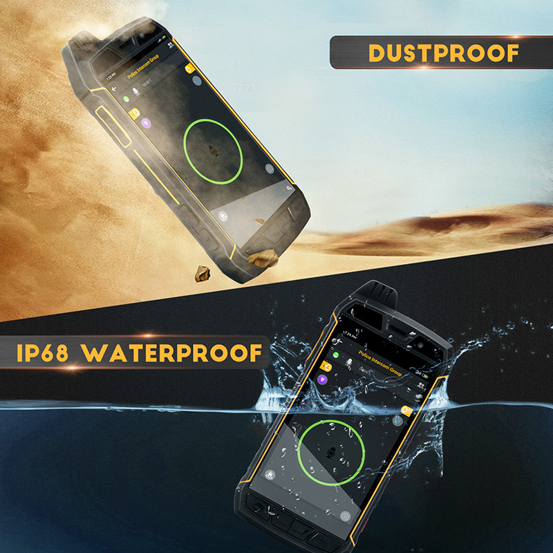 IP68 Waterproof Rugged Smartphone Two Way Radio Wireless Global GPS Zello Security 4G POC Radio