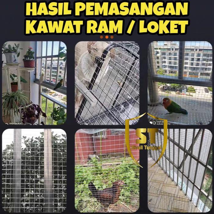 Kawat Ram Stainless 0,7Mm/1Mm/1,2Mm/2Mm 1 Meter Kawat Loket Mesh Stainless 201 Pasti Ori
