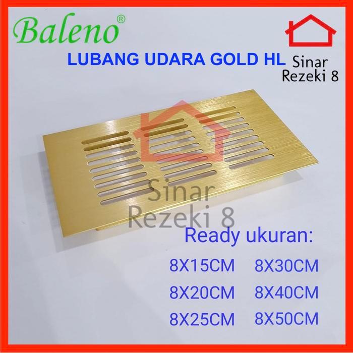 Lubang Udara Gold Saringan Hawa Angin Lobang Ventilator Aluminium Emas .