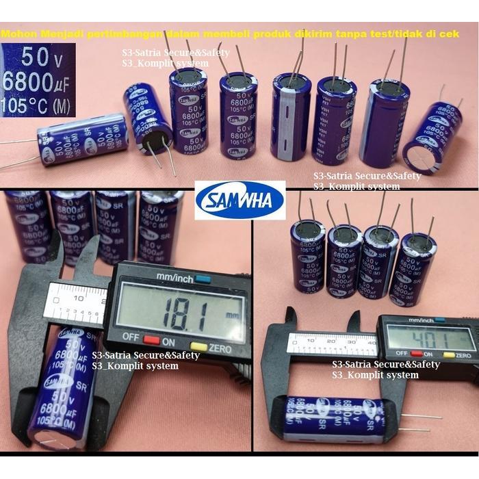 Elko 6800Uf 50V Elco 6800 Uf 50 V 50V6800Uf 6800Uf/50V 6800Uf 6800Uf Terbaik
