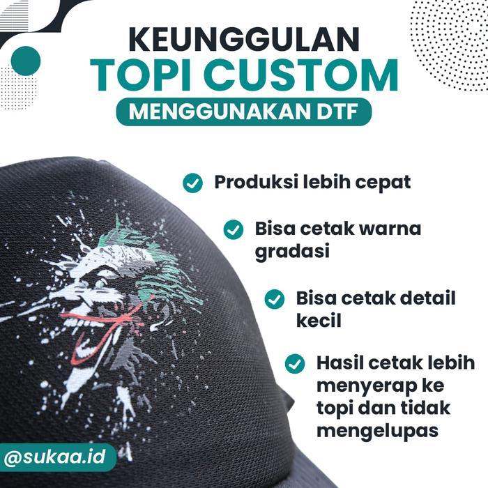 Custom Topi Snapback Sablon Premium Murah Bisa Satuan Bukan Bordir #Gratisongkir