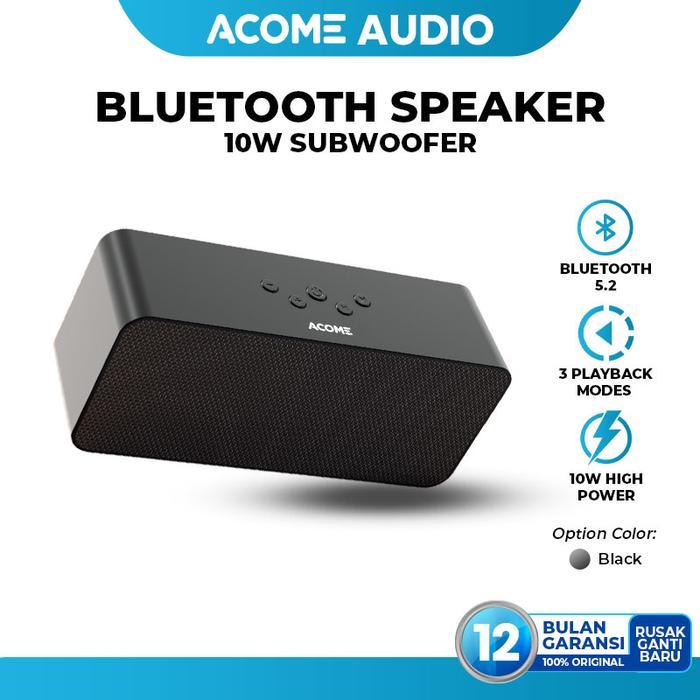 BIGSALE [TOP SELLER] ACOME SUPER BASS SPEAKER BLUETOOTH A1 A5 A10 A15 A16 A17 A20 5.2 10W - GARANSI