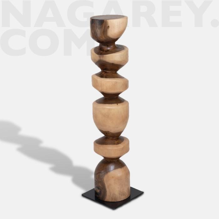 Totem Wood Carving Small Hiasan Kayu Ukiran Decor Object