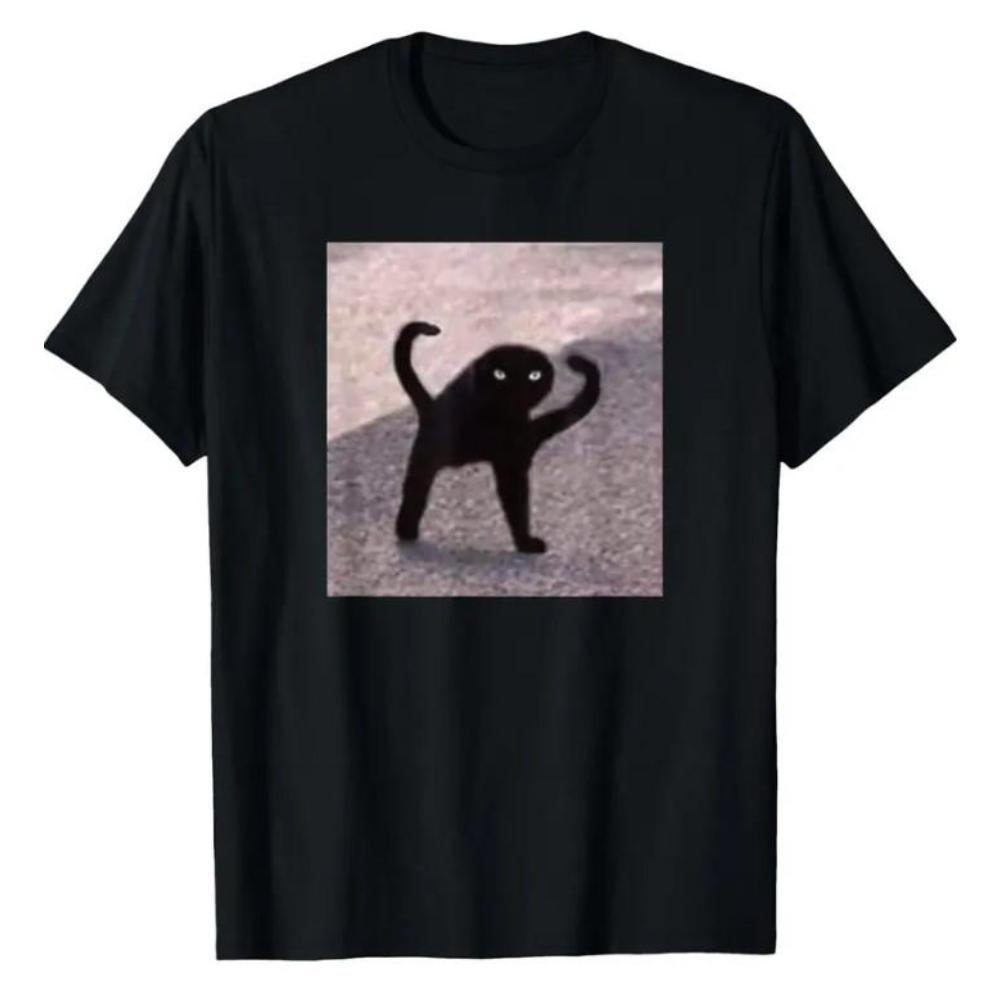 Cursed Cat Memes Angry As Fuk Meme T-Shirt Cotton Fun Design All Size