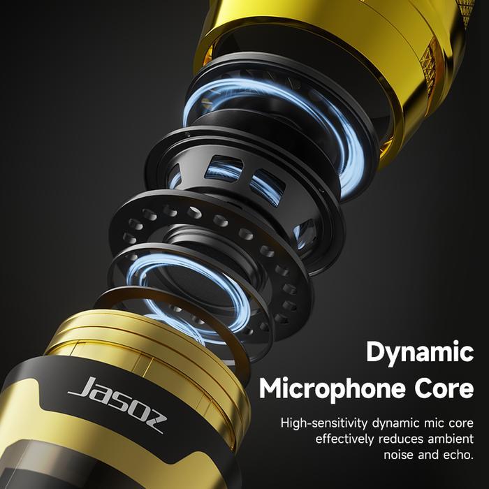 Jasoz Mic Wireless Microphone Uhf Mic Bluetooth Karaoke Di Charger Baterai Profesional Mikrofon