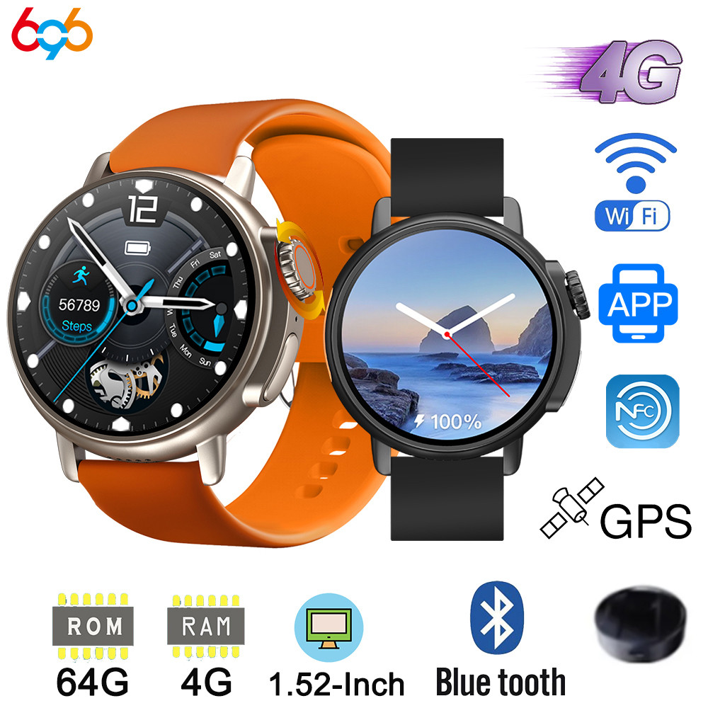 X800 Ultra Women RAM 4GB ROM 64GB K8 4G Call GPS Smart Watch NFC Wifi Sport Men Sim Card Camera Smar