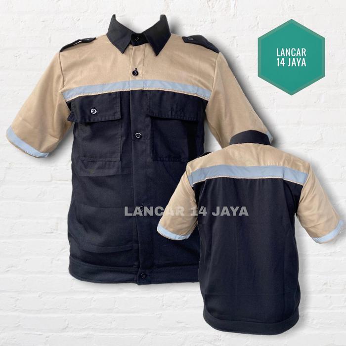 Wearpack Atasan Kombinasi / Kemeja Kombinasi / Kemeja Safety Lengan Pendek Kombinasi / Wearpack /
